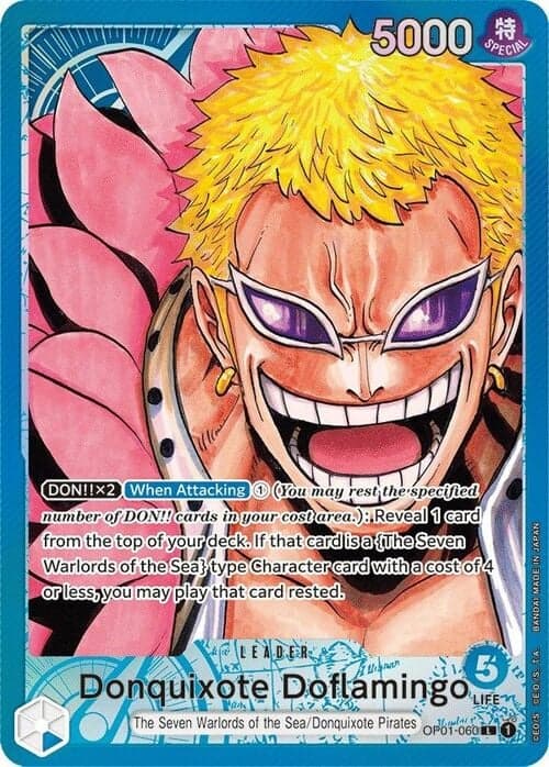 Donquixote Doflamingo — OP-01: Romance Dawn (op01) — No. OP01-060a — Ver. Alternate Art — vAlternate Art
