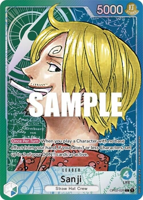 Sanji — OP-02: Paramount War (op02) — No. OP02-026a — Ver. Alternate Art — vAlternate Art