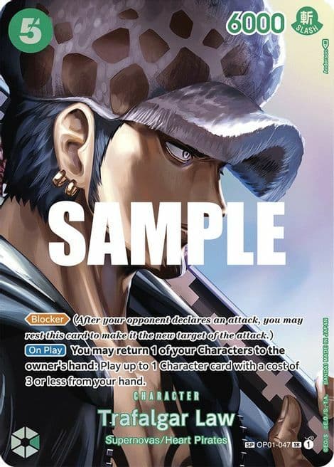 Trafalgar Law — OP-04: Kingdoms of Intrigue (op04) — No. OP01-047 — Ver. Alternate Art — vAlternate Art