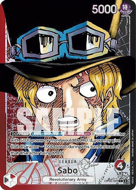 Sabo — OP-05: Awakening of the New Era (op05) — No. OP05-001a — Ver. Alternate Art — v001 | Alternate Art