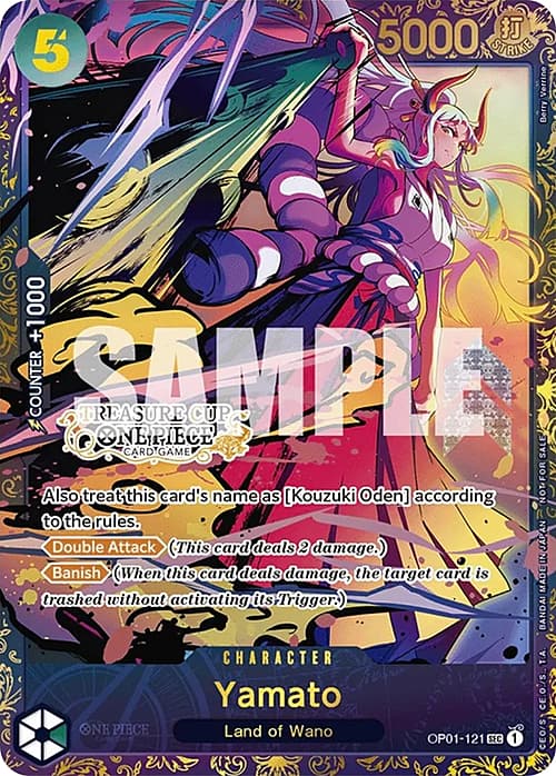 Yamato — Store Tournaments Promos (stp) — No. OP01-121 — Ver. Promo — vTreasure Cup