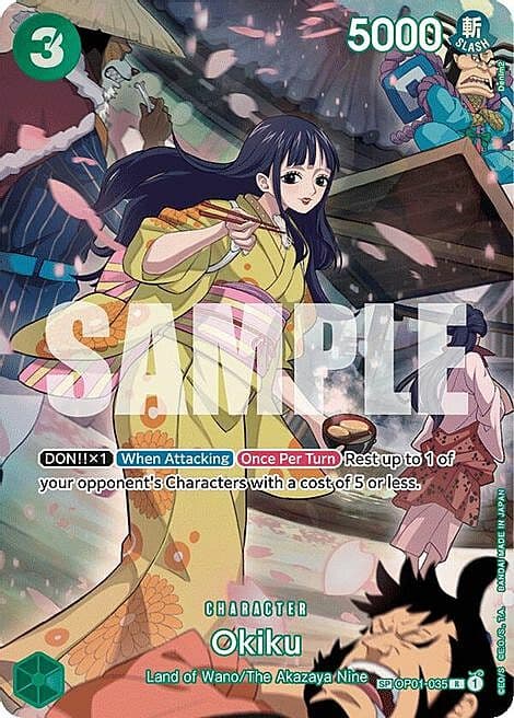 Okiku — OP-07: 500 Years into the Future (op07) — No. OP01-035 — Ver. Special — vSpecial Rare