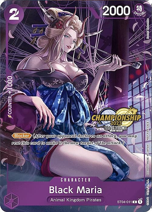 Black Maria — Championships Promo (op-chp) — No. ST04-011 — Ver. Promo — vCelebration Pack | Championship 2023