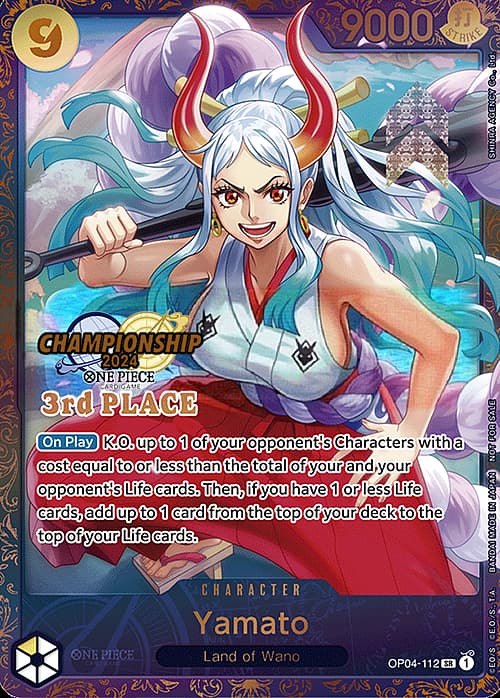 Yamato — Winner Pack (op-wp) — No. OP01-121-3rd — Ver. Promo — v3rd Place | Championship 2024
