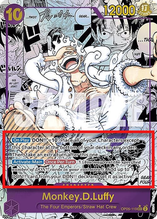 Monkey.D.Luffy — PRB-01: The Best - Premium Booster (prb01) — No. OP05-119m — Ver. Alternate Art — vManga Panel Alternate Art | Reprint