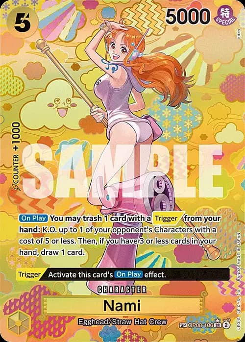 Nami — OP-09: Emperors in the New World (op09) — No. OP08-106 — Ver. Special — vSpecial Rare
