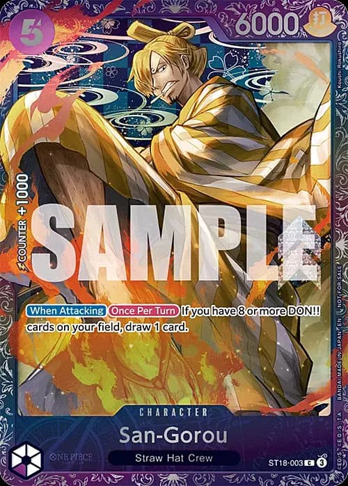 San-Gorou — Championships Promo (op-chp) — No. ST18-003 — Ver. Promo — vTreasure Cup 2025