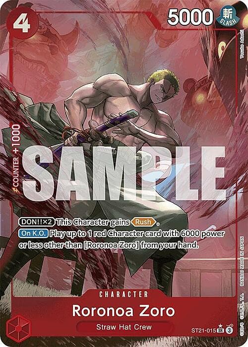 Roronoa Zoro — ST-21 : Starter Deck EX Gear 5 (st21) — No. ST21-015a — Ver. Alternate Art — vAlternate Art